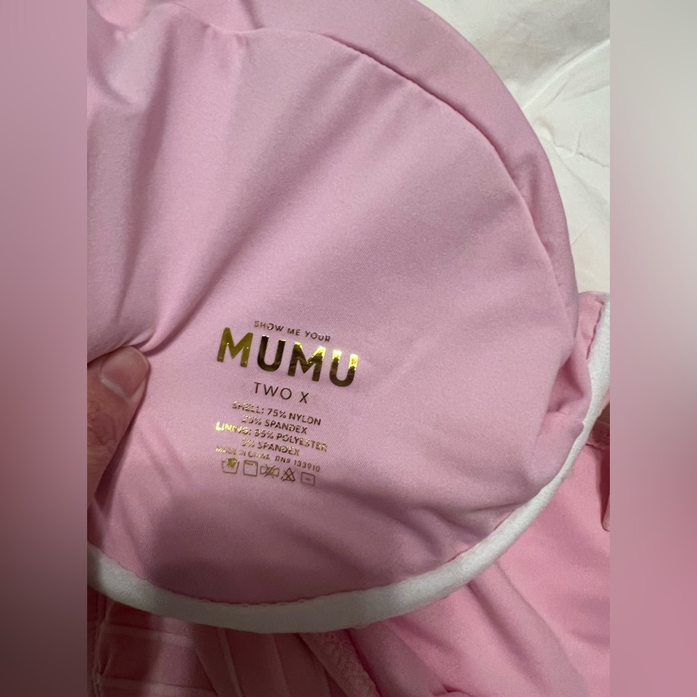 Show Me Your MuMu Pink Ruffle Underwire Bikini Set - Picture 3 of 3